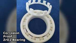 ZrO2 सिरेमिक बियरिंग 35x72x17mm संक्षारण रोधी